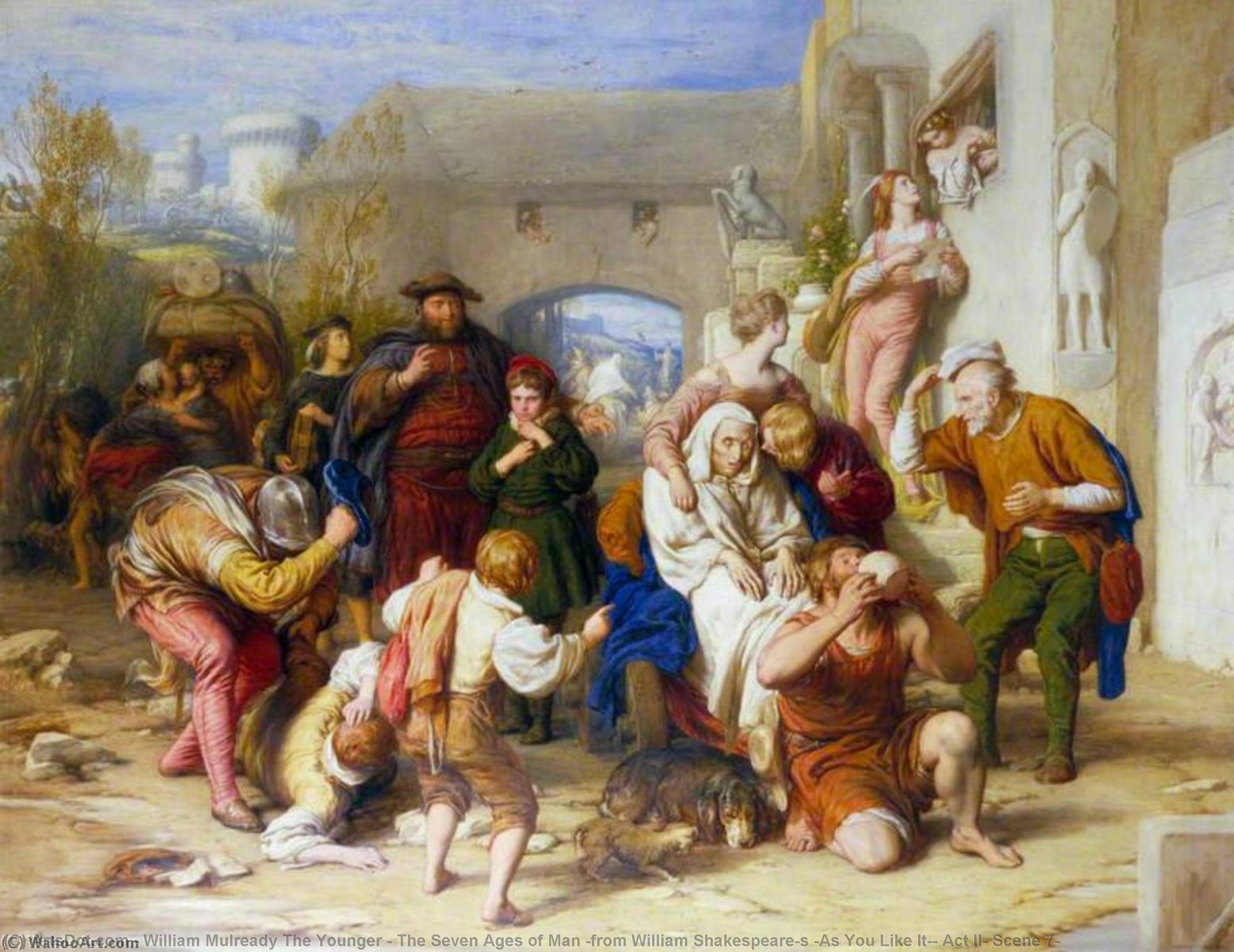 The Seven Ages Of Man (from William Shakespeare's 'as You Like It', Act Ii, Scene 7) — William Mulready The Younger