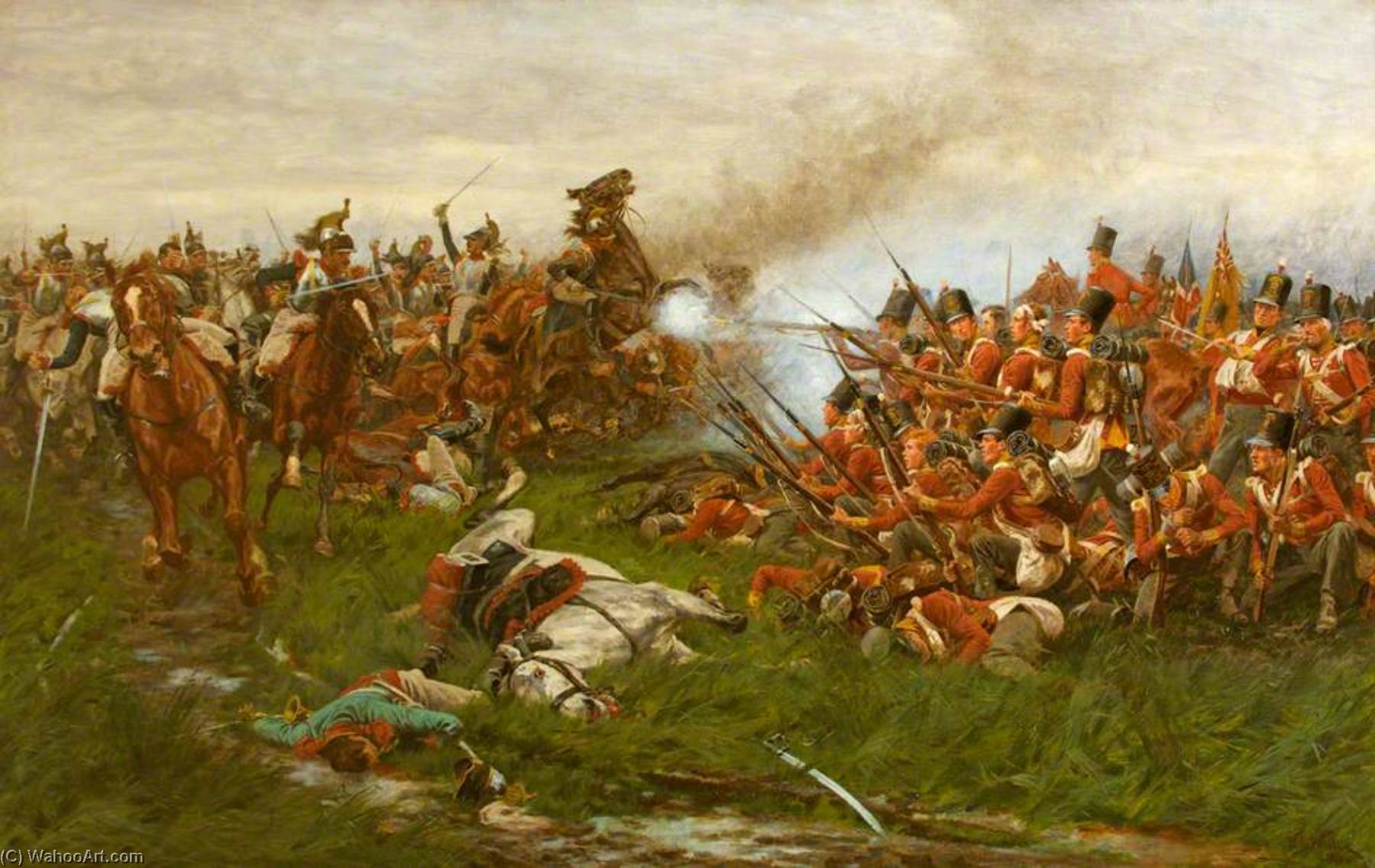 The 28th (1st Gloucestershire Regiment) At Waterloo — William Barns Wollen