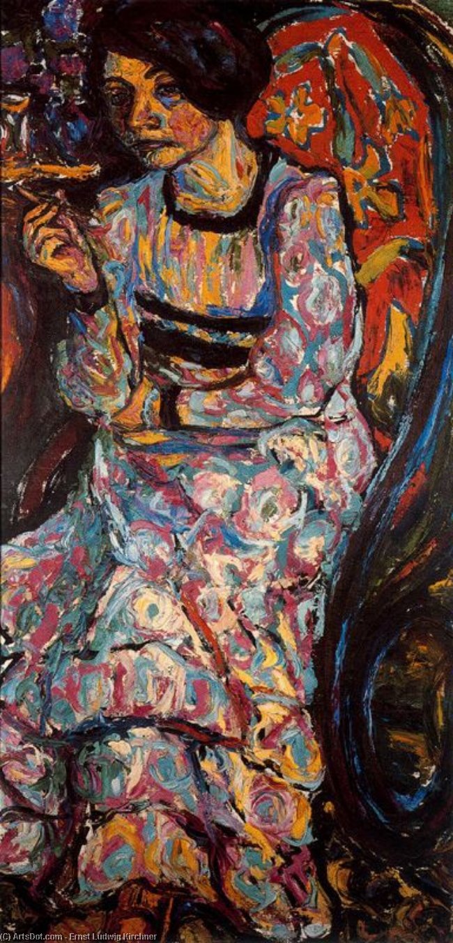 Emmy Frich Im Schaukelstuhl — Ernst Ludwig Kirchner
