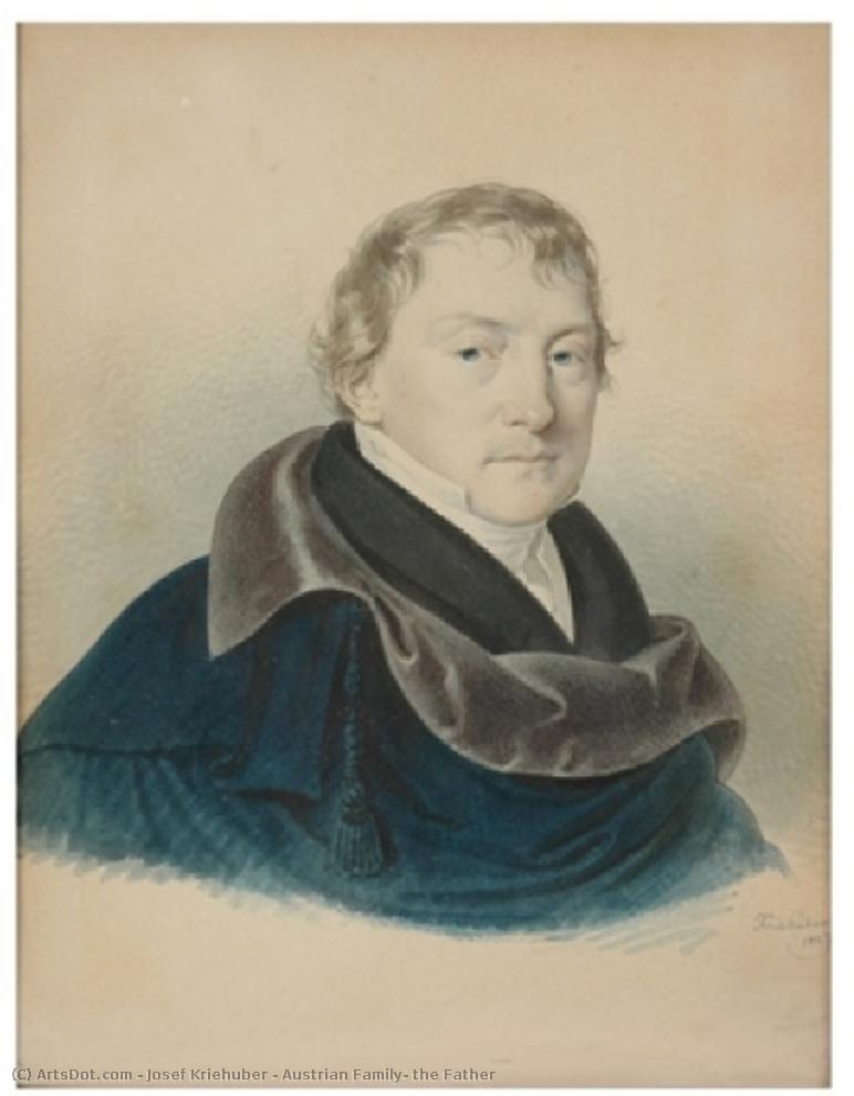 Austrian Family, The Father — Josef Kriehuber
