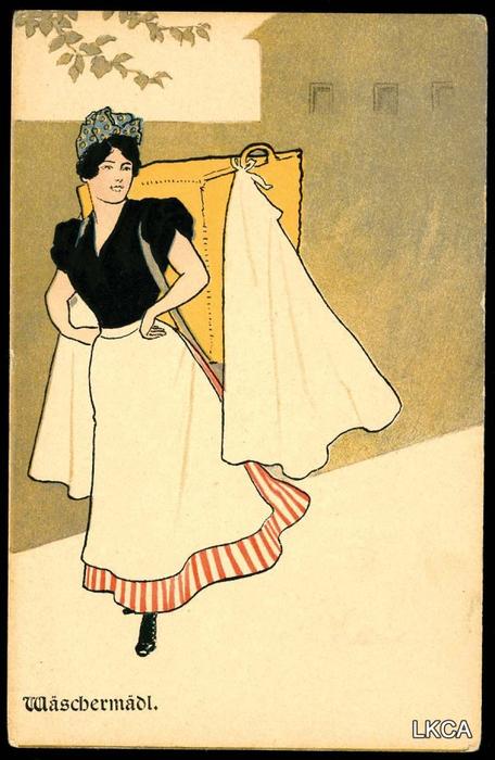 Laundry Woman — Raphael Kirchner