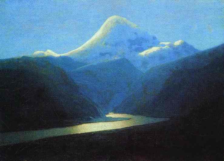 Elbrus In The Eveving — Arkhip Ivanovich Kuindzhi