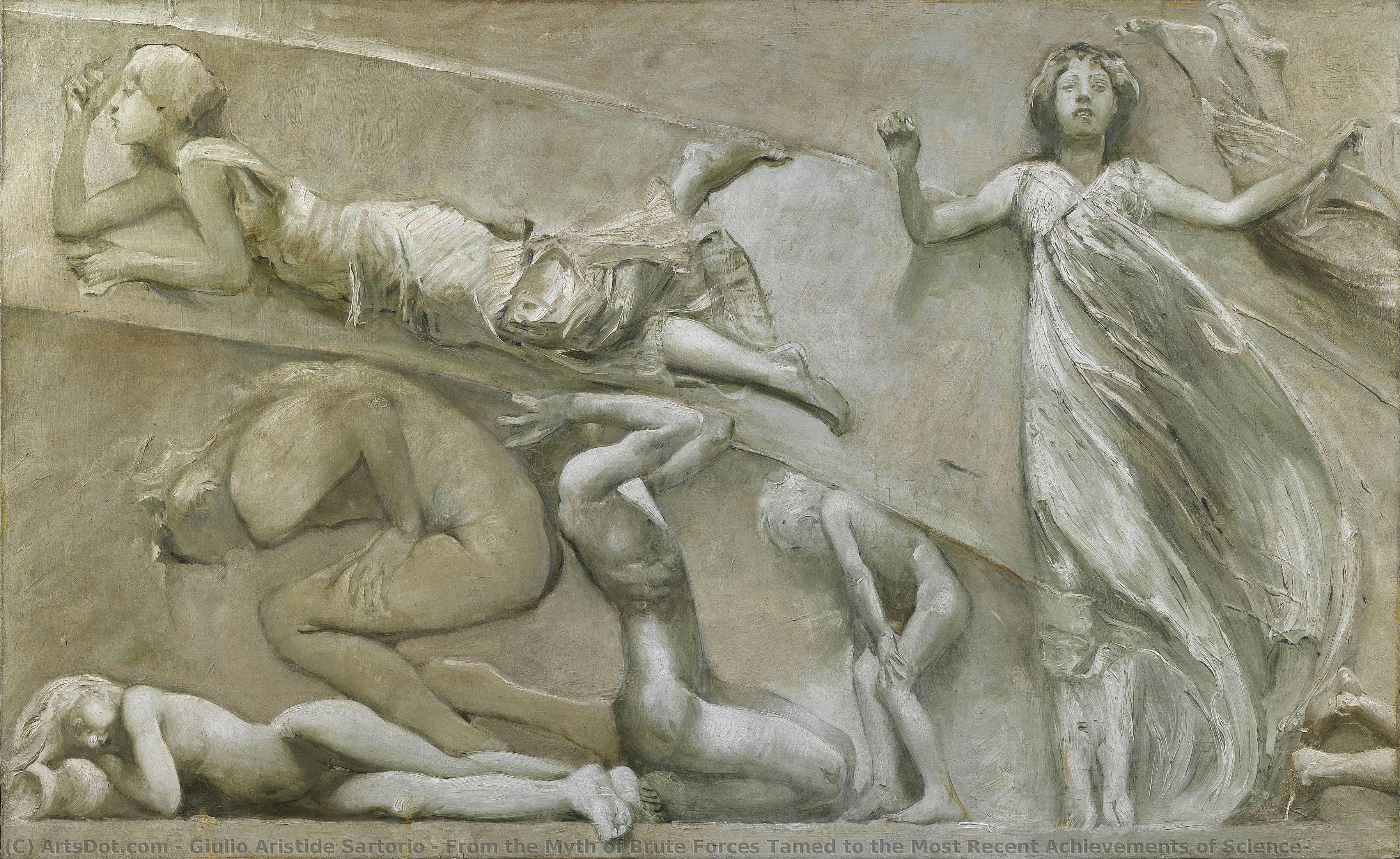 From The Myth Of Brute Forces Tamed To The Most Recent Achievements Of Science, — Giulio Aristide Sartorio