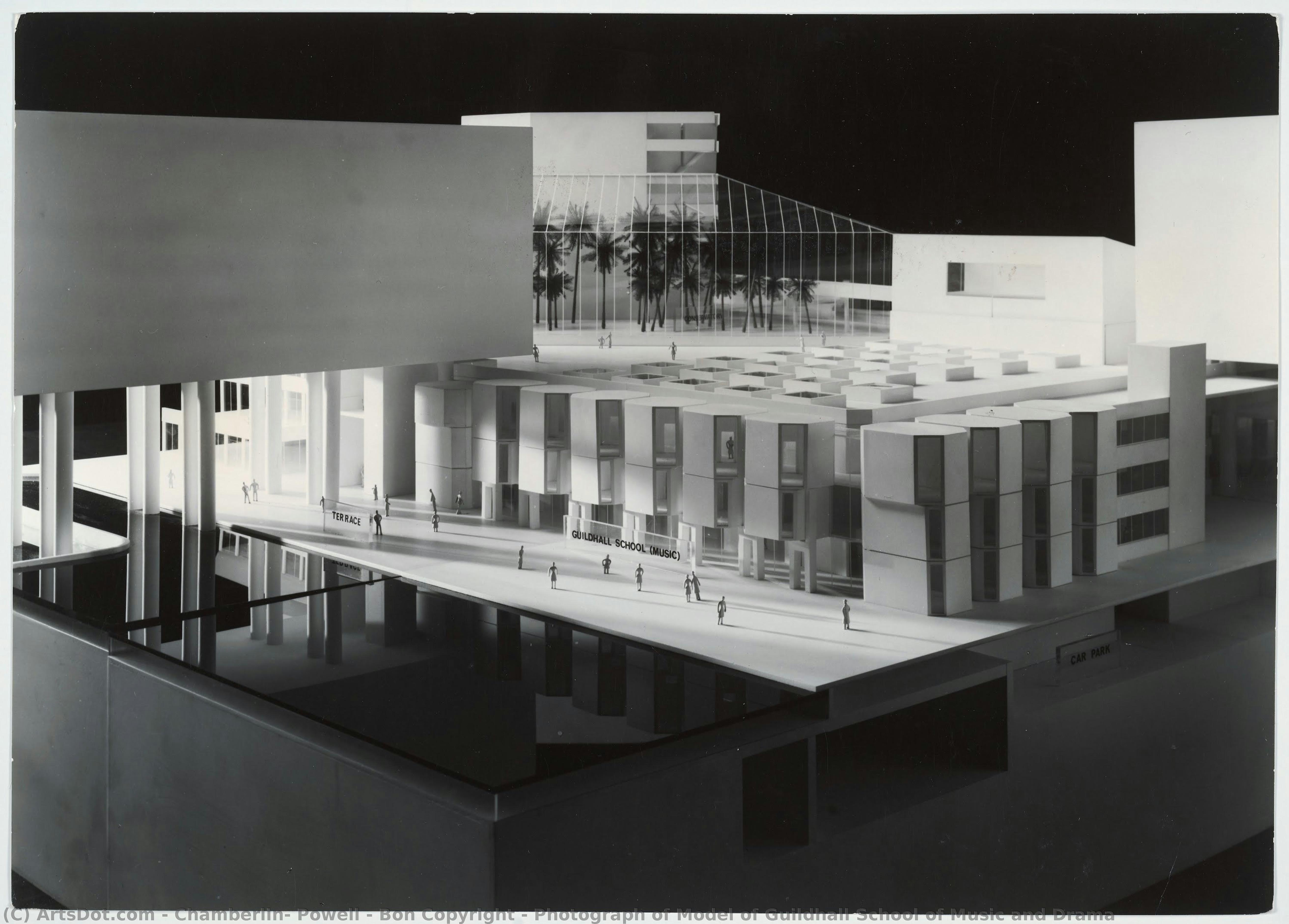 Photograph Of Model Of Guildhall School Of Music And Drama — Chamberlin, Powell & Bon Copyright
