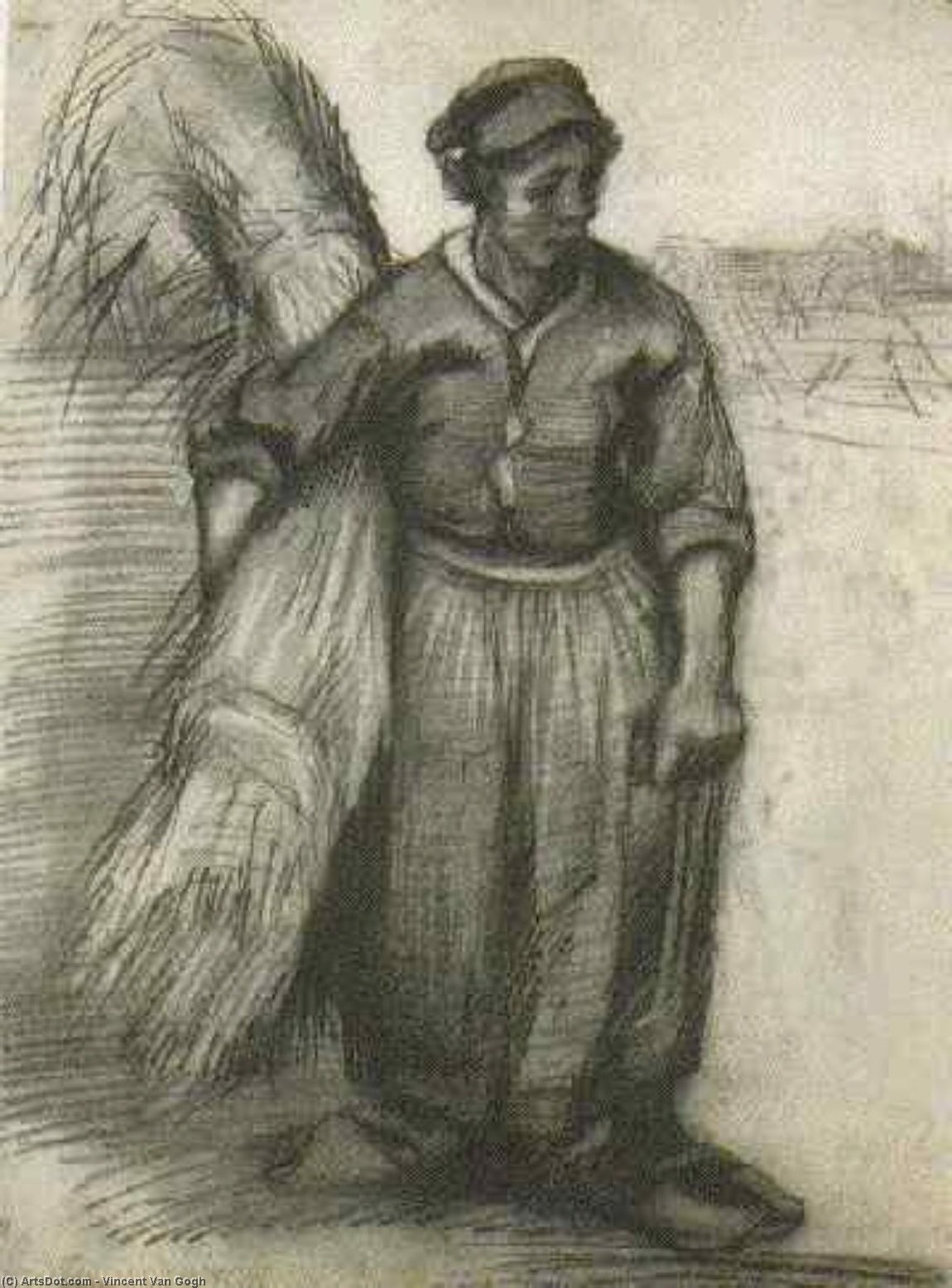 La Mujer Campesina, Llevando Un Espiga De Grano — Vincent Willem Van Gogh