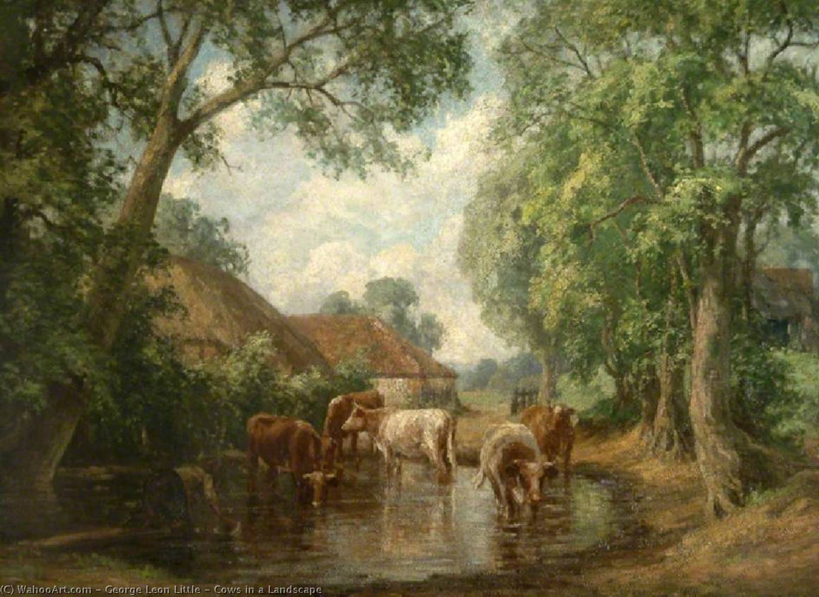 Cows In A Landscape — George Leon Little