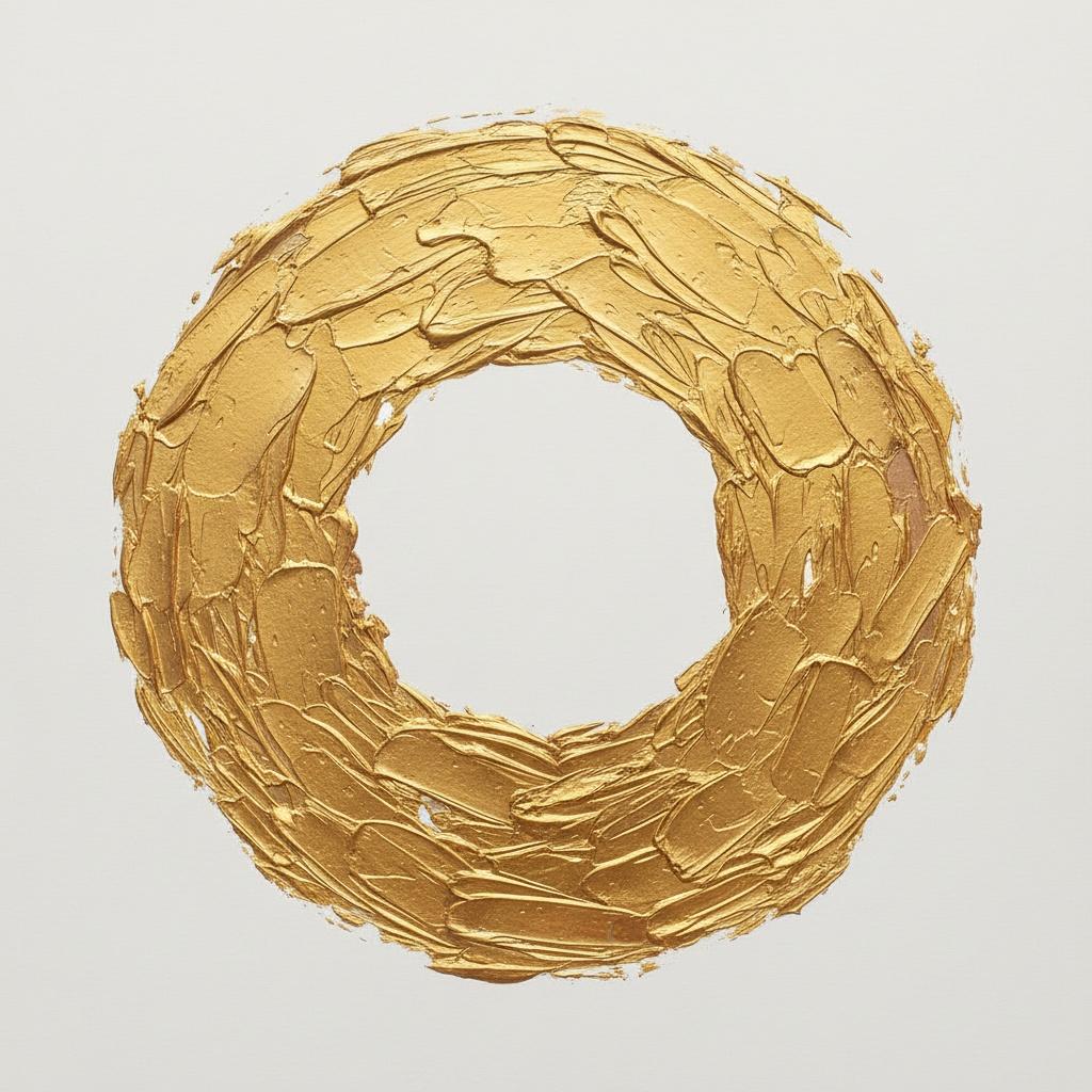 Soledad Dorada: Un Estudio Monumental De Impasto Sobre Simetría Radial Eterna — Laurent Vionnet