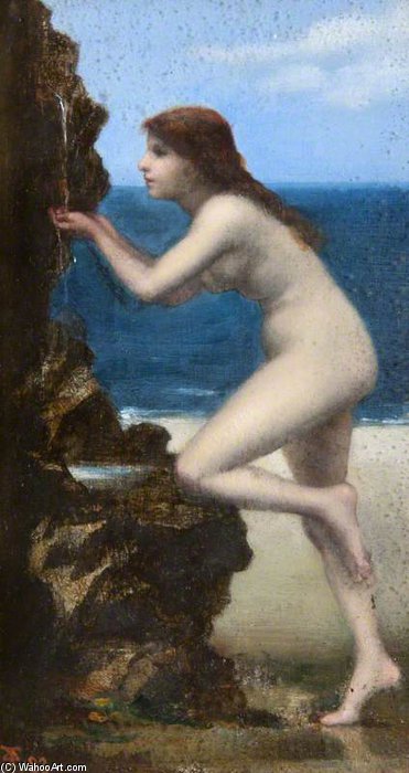 A Nude Girl At A Spring By The Sea — Dorothy Tennant