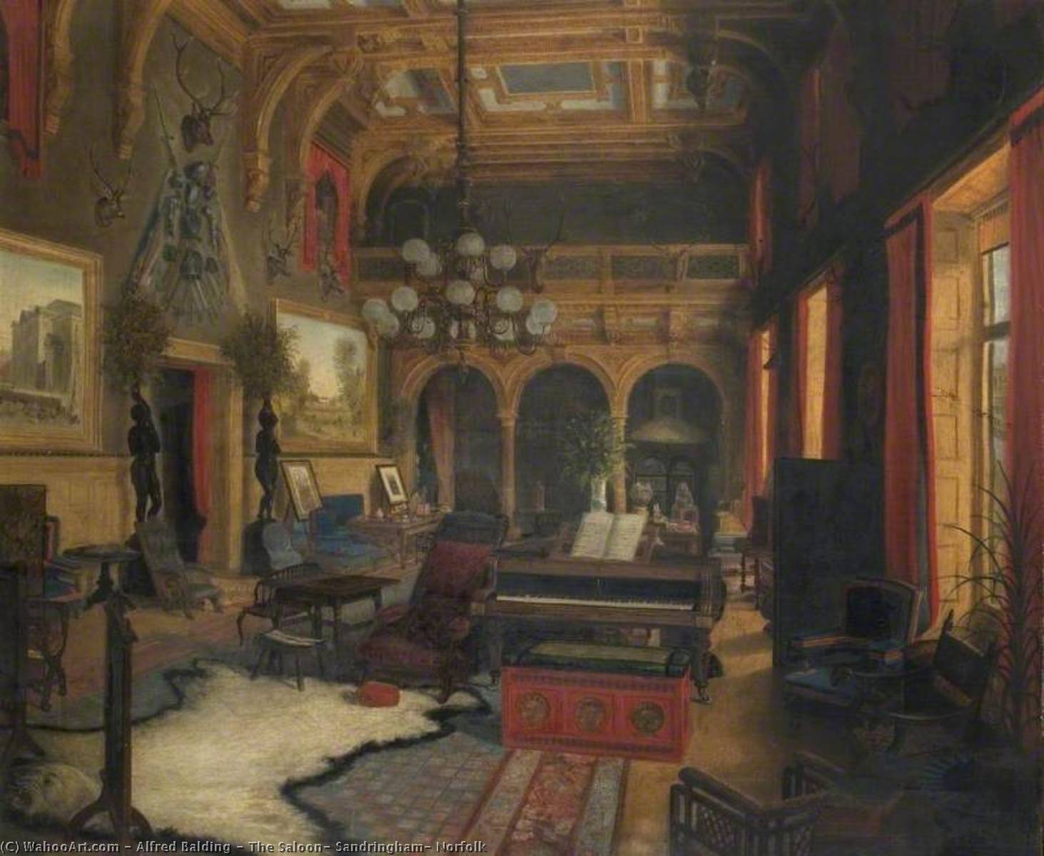 The Saloon, Sandringham, Norfolk — Alfred Balding