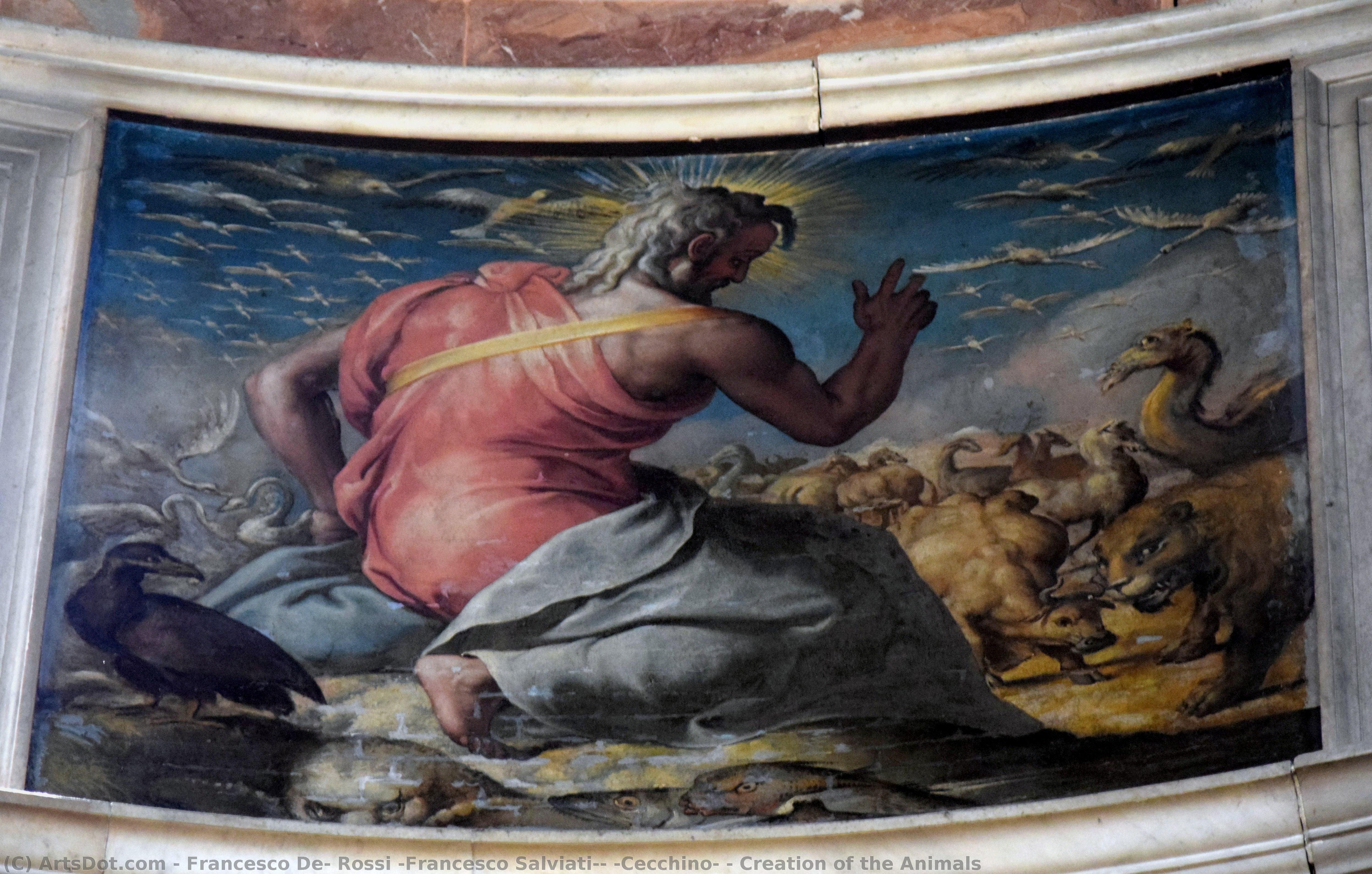 Creation Of The Animals — Francesco De Rossi (francesco Salviati) (cecchino)