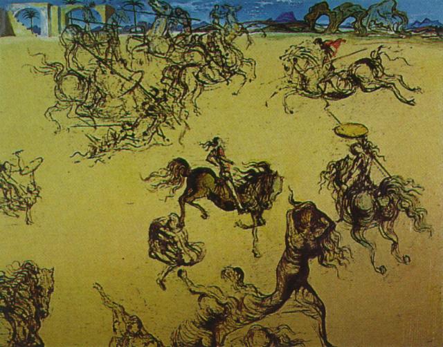 Kopf Einer Frau In Der Gestalt Eines Schlachtfeldes, 1936 — Salvador Dalí