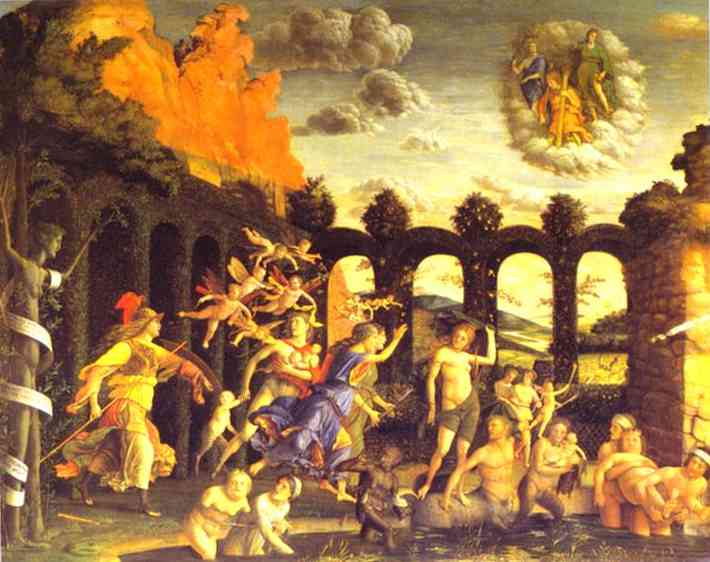 Minerva Chases The Vices From The Garden Of Virtue — Andrea Mantegna