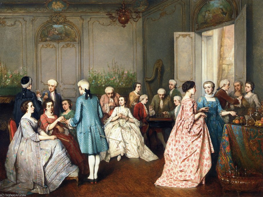 Fashionable Soiree — Benjamin Eugène Fichel