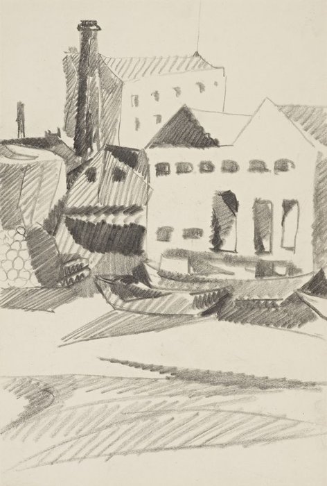 Houses And Boats — Henri Gaudier-brzeska