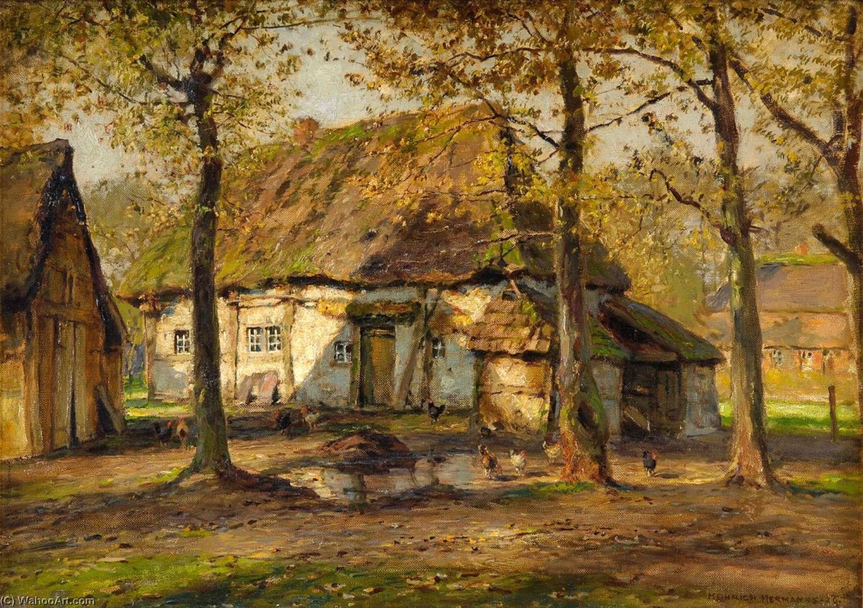 The Farmyard — Heinrich Hermanns