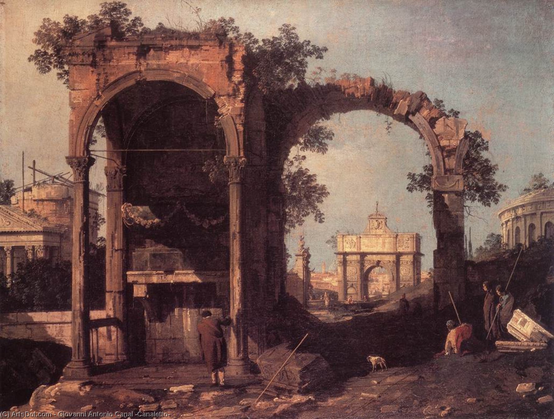 Capriccio: Ruins And Classic Buildings — Canaletto