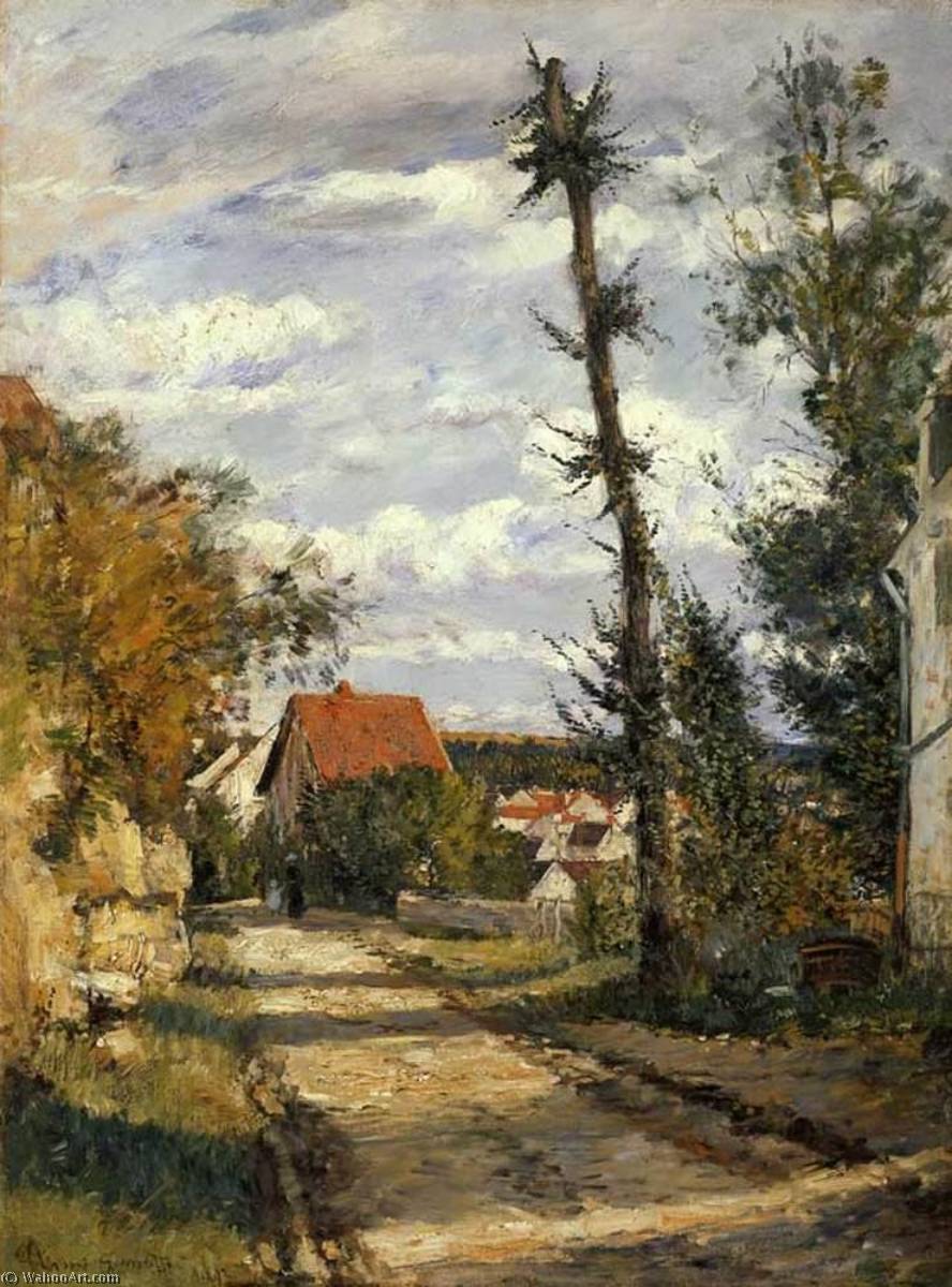Old Road To Auvers — Norbert Goeneutte