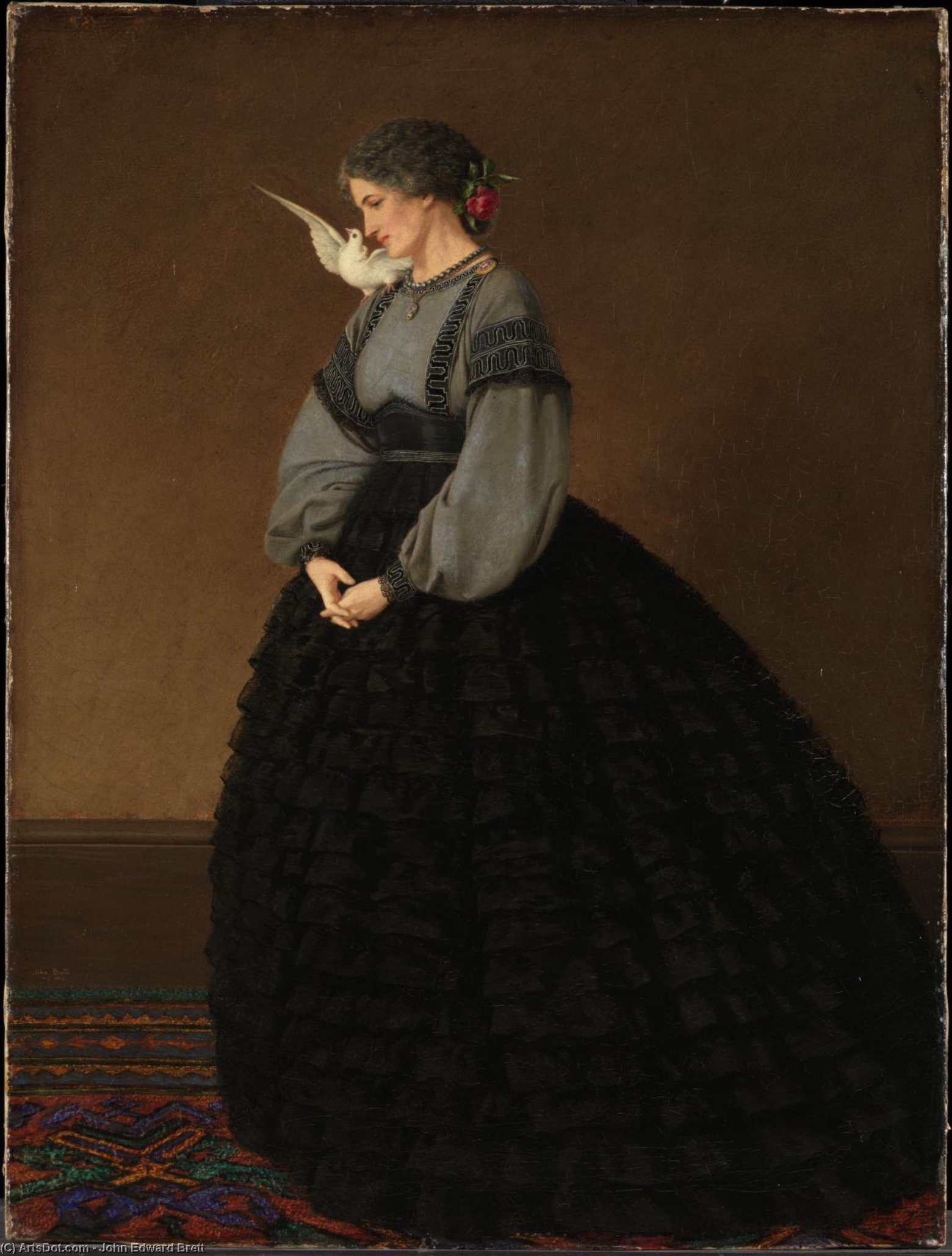 Lady With A Dove: Madame Loeser — John Edward Brett