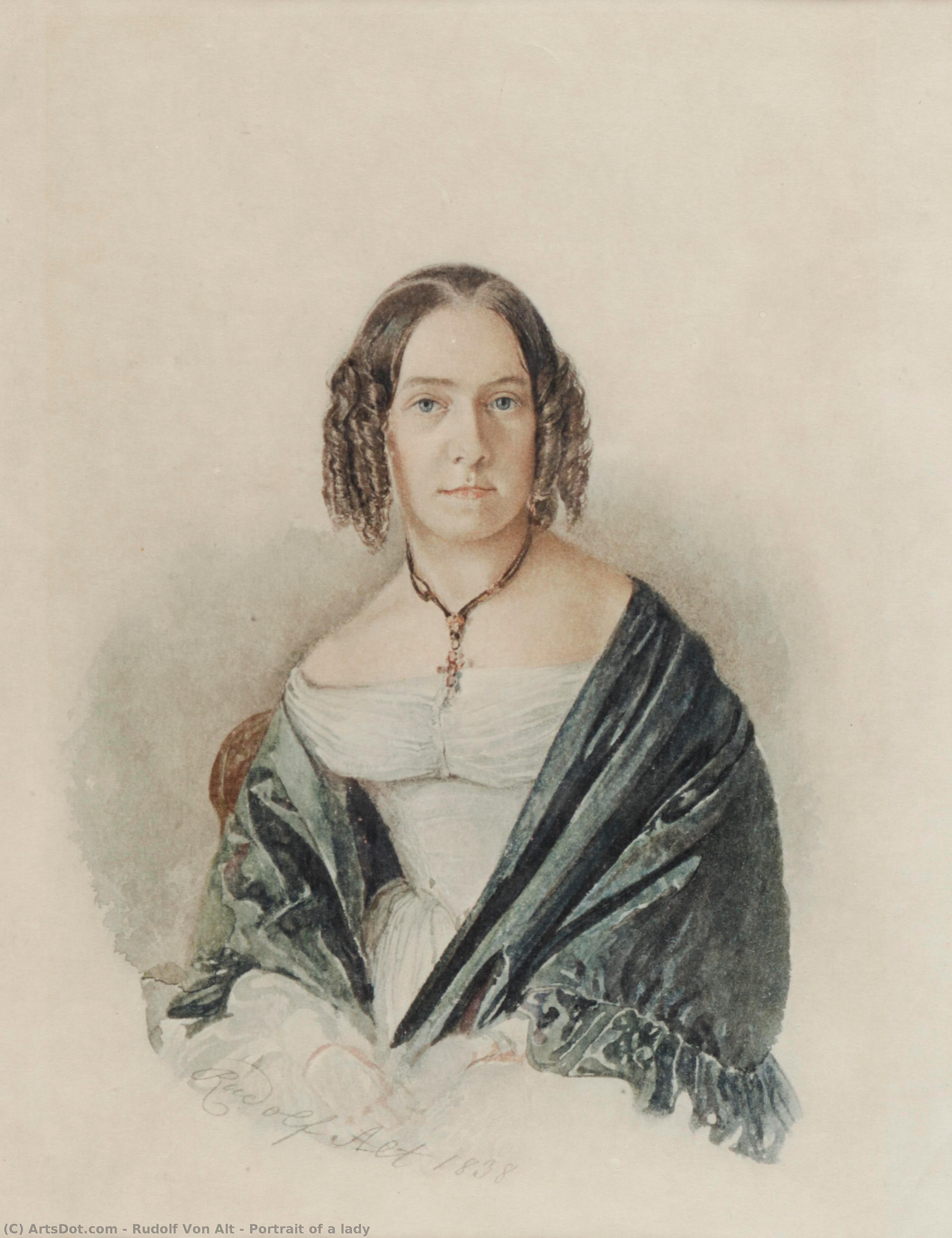 Portrait Of A Lady — Rudolf Von Alt