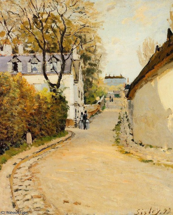 Rue De La Princesse, Louveciennes — Alfred Sisley