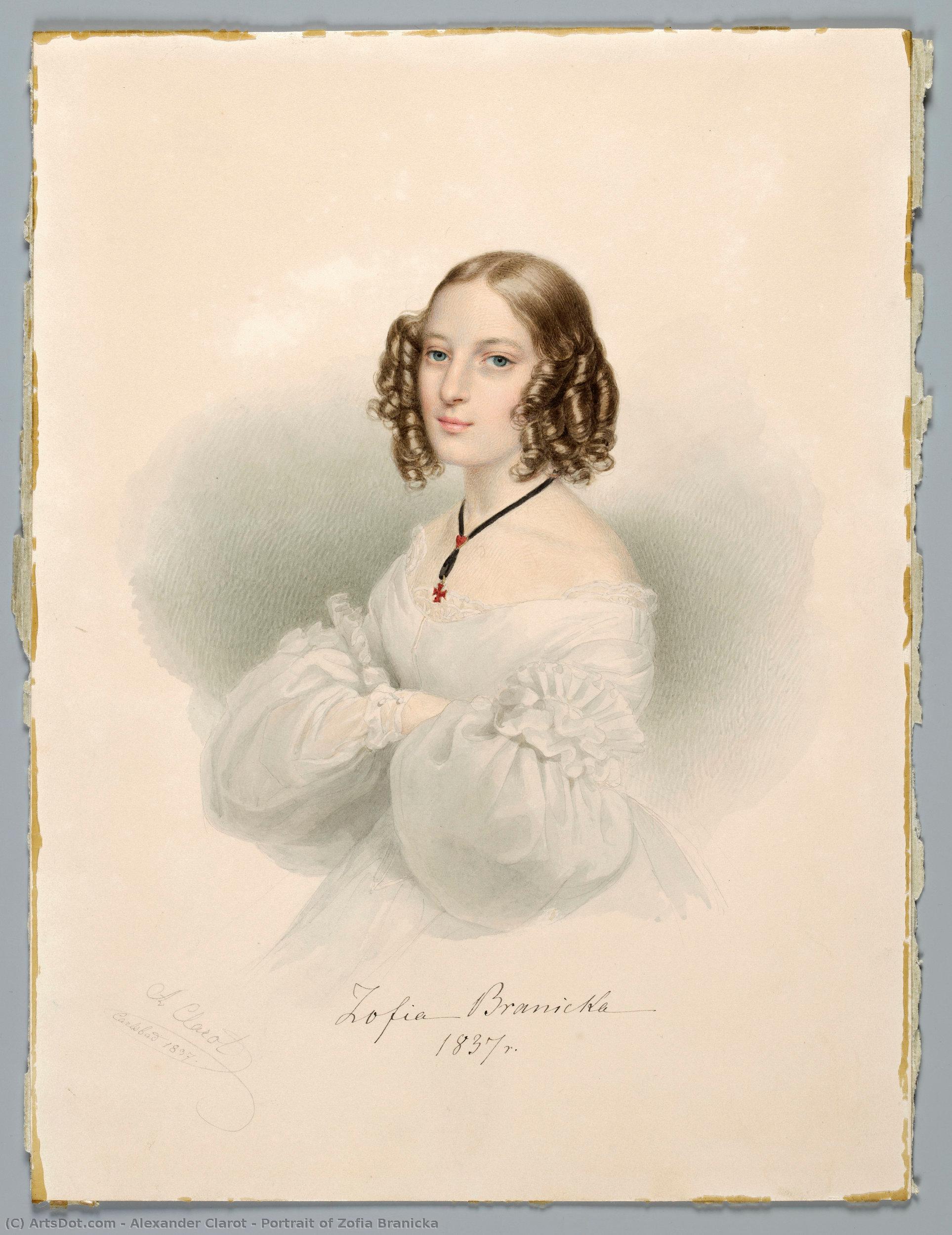 Portrait Of Zofia Branicka — Alexander Clarot