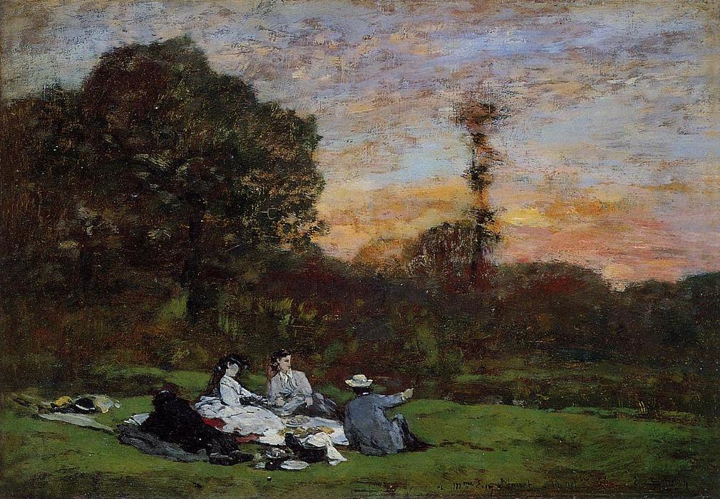 Almuerzo En El Césped — Eugène Louis Boudin