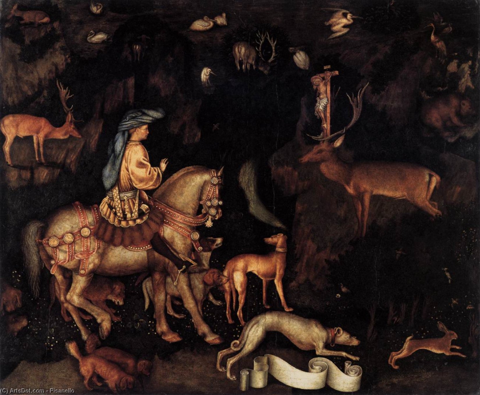 Vision Of St Eustace — Пизанello