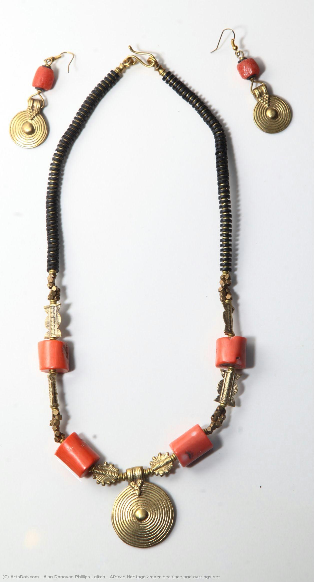 African Heritage Amber Necklace And Earrings Set — Alan Donovan Phillips Leitch