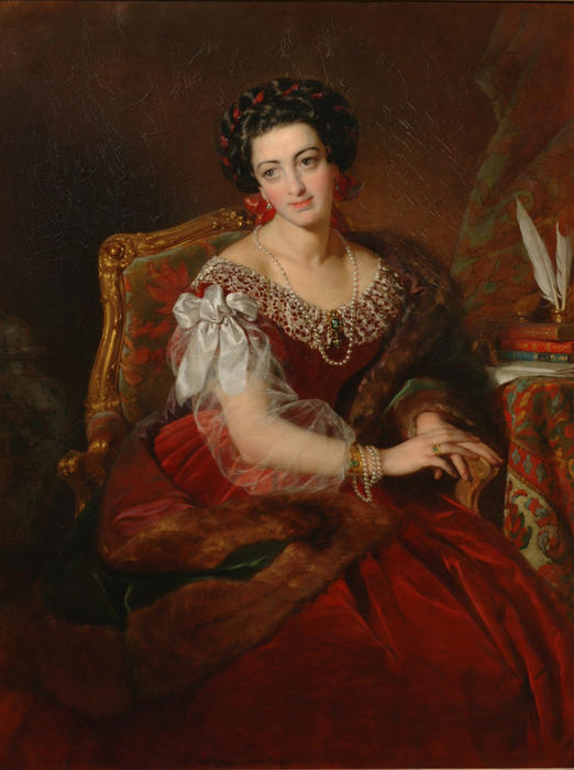 Die Schauspielerin Betti Probst. Barbara Gräfin Von Castiglione — Friedrich Ritter Von Amerling