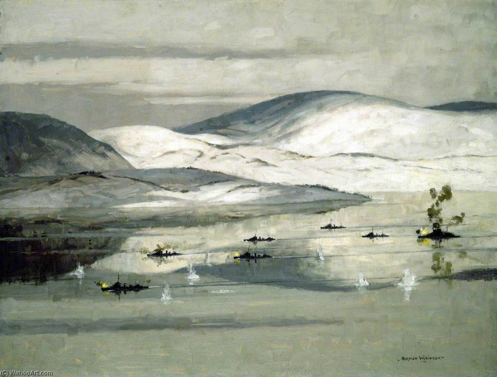 The Second Battle Of Narvik, 13 April 1940 — Norman Wilkinson