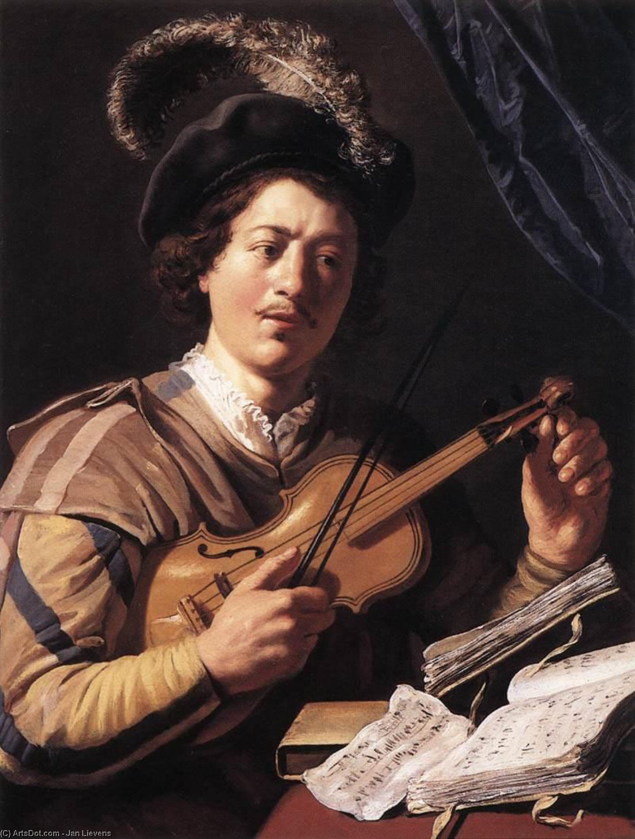 The Violin Player — Jan Andrea Lievens Jan Lievens