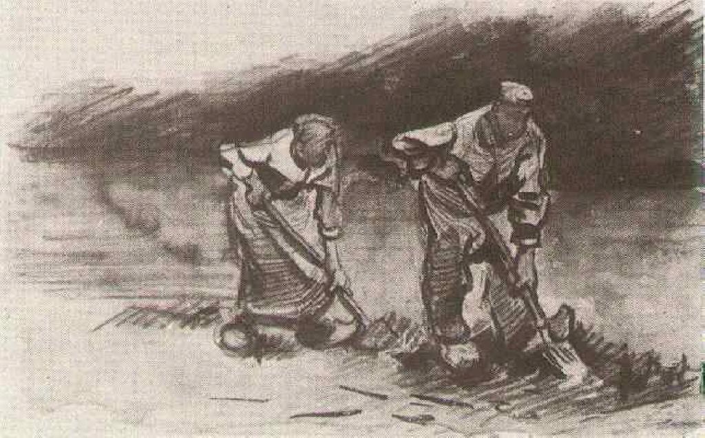 Bauernfrau Beim Graben — Vincent Willem Van Gogh