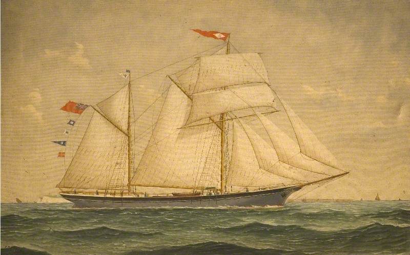 Coasting Barge, 'record Reign' — John Fairbairn Fannen