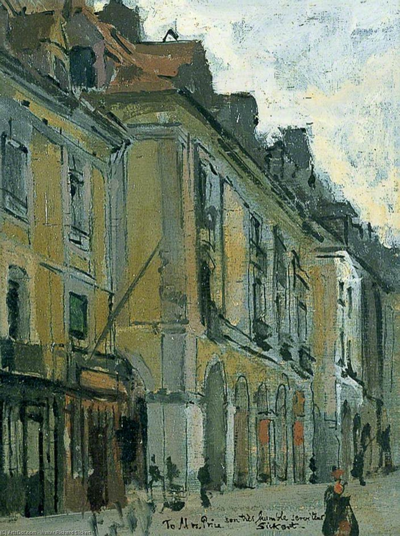 Les Arcades De La Poissonerie, Quai Duguesne, Dieppe, France — Walter Richard Sickert