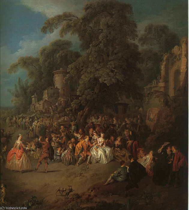 The Fair At Bezons (detail) — Jean-baptiste Pater