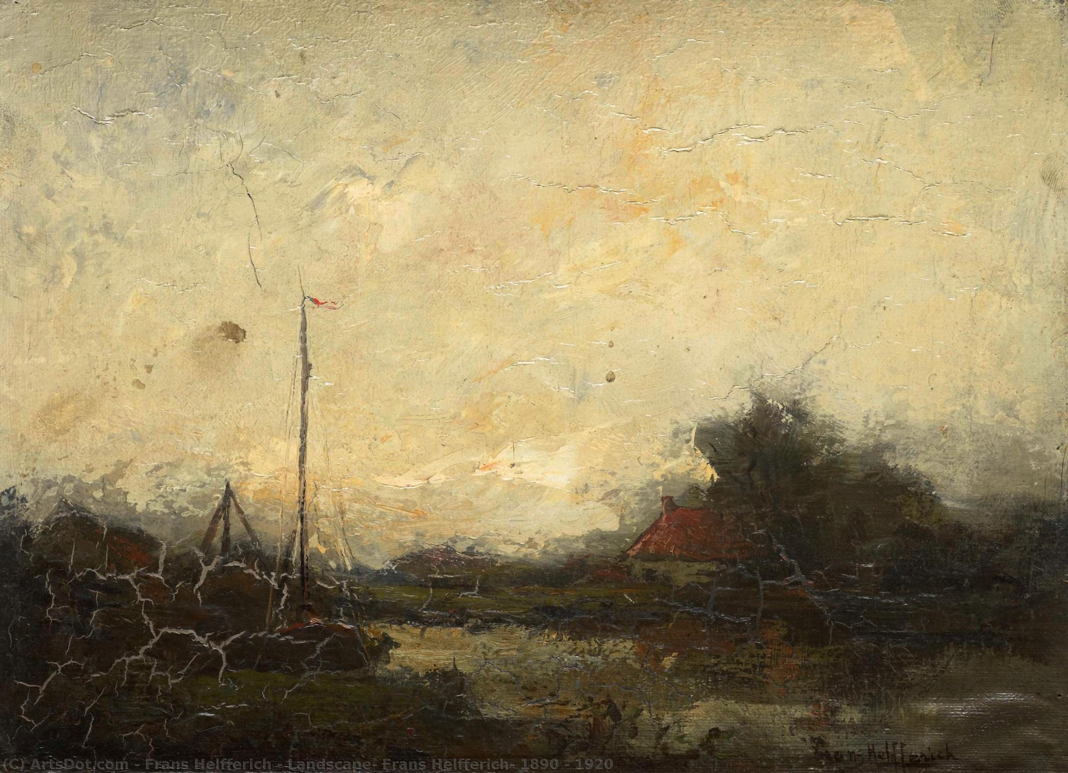 Landscape, Frans Helfferich, 1890 - 1920 — Frans Helfferich