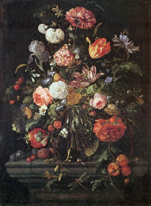 Flowers In Glass And Fruits — Jan Davidsz. De Heem