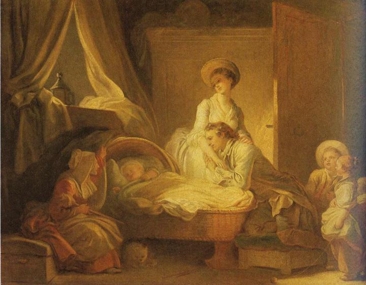 The Visit To The Nursery — Jean-honoré Fragonard