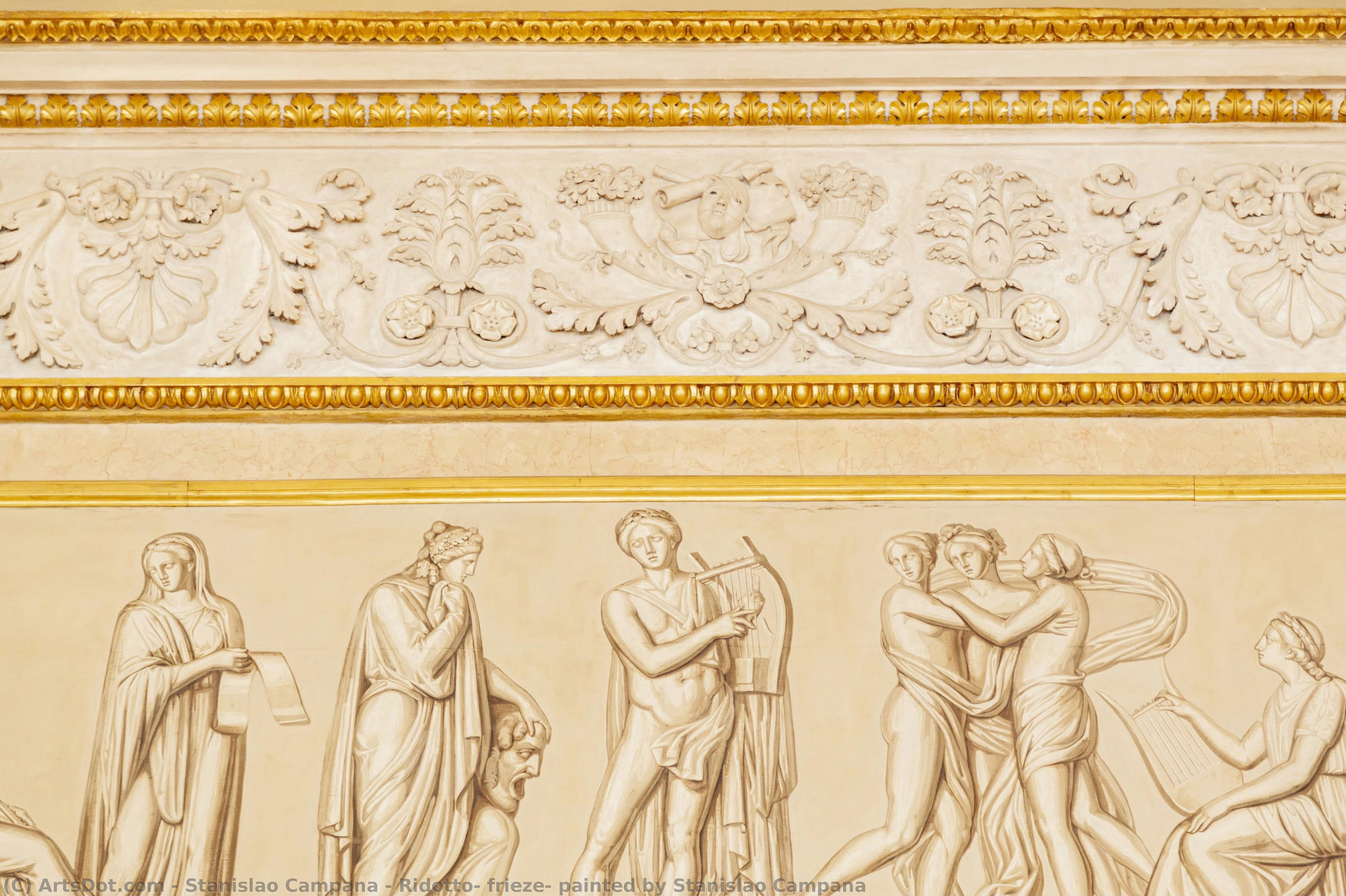 Ridotto, Frieze, Painted By Stanislao Campana — Stanislao Campana