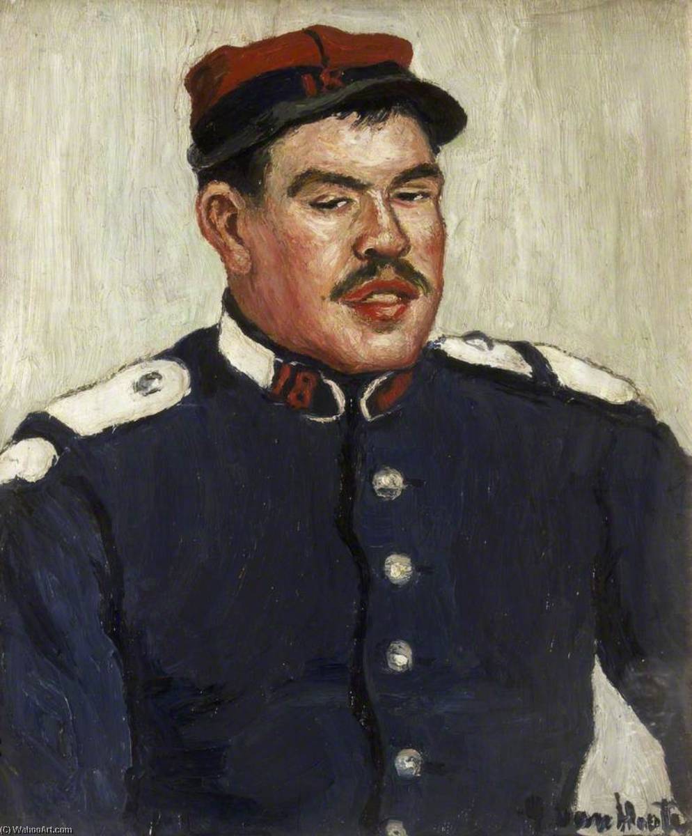 Portrait Of A French Soldier — Georges Van Houten