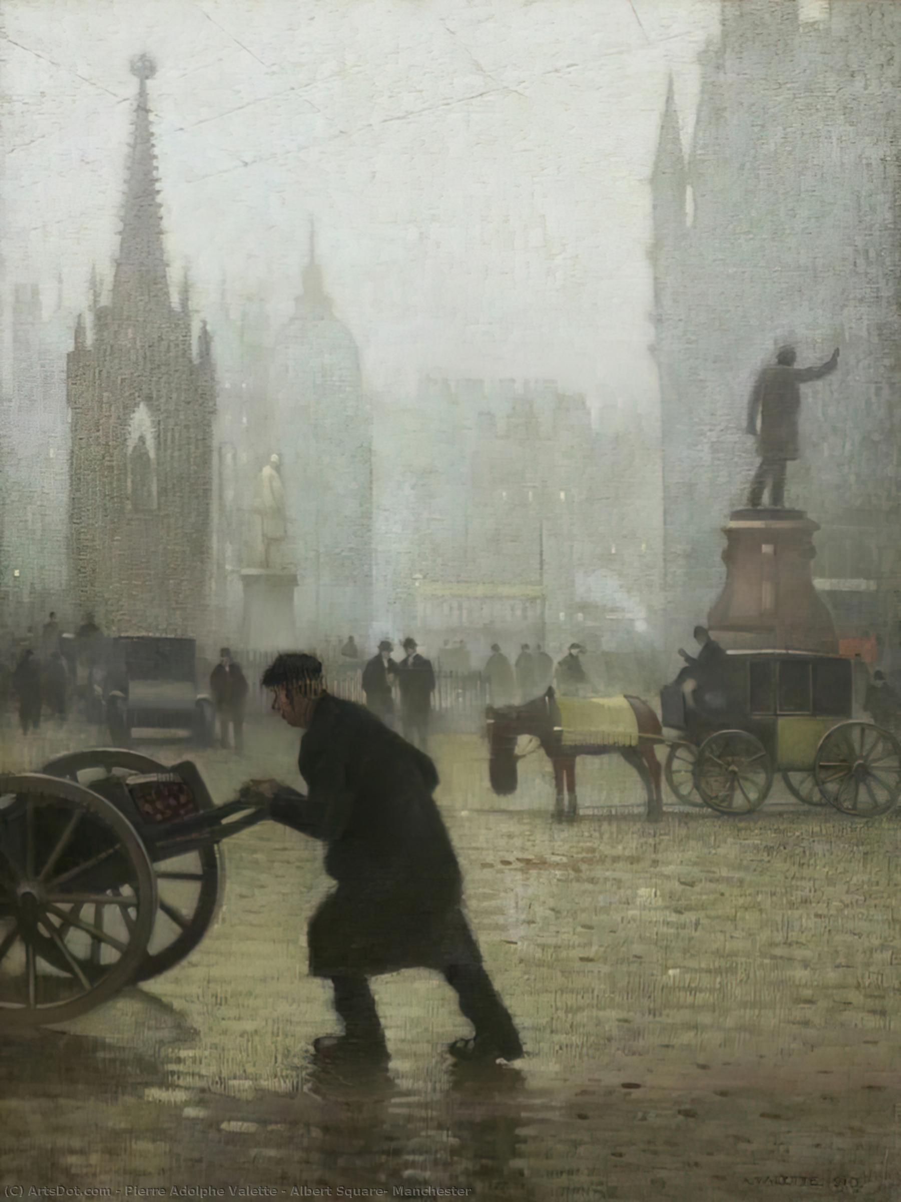 Albert Square, Manchester — Pierre Adolphe Valette