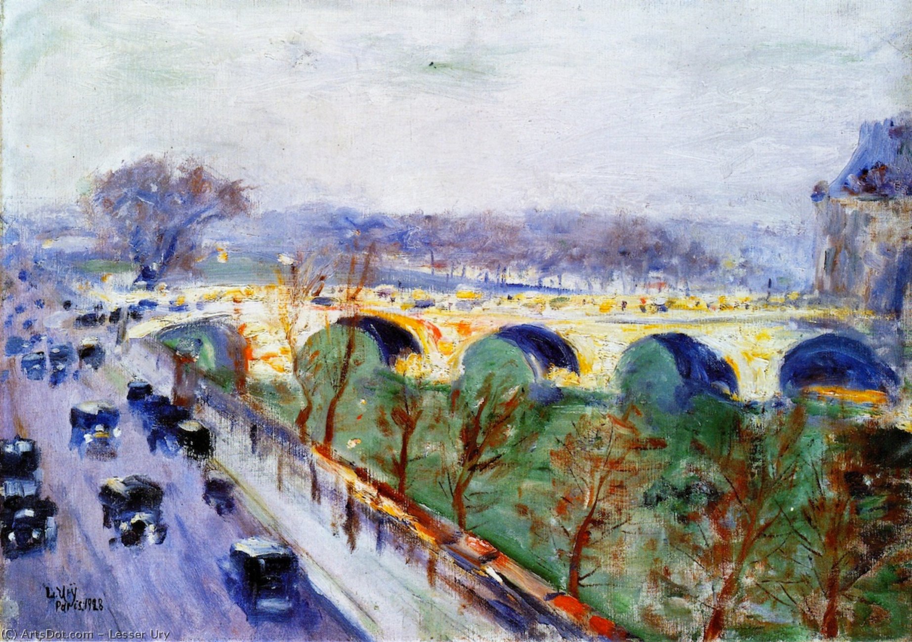 The Pont Royal In Paris — Lesser Ury