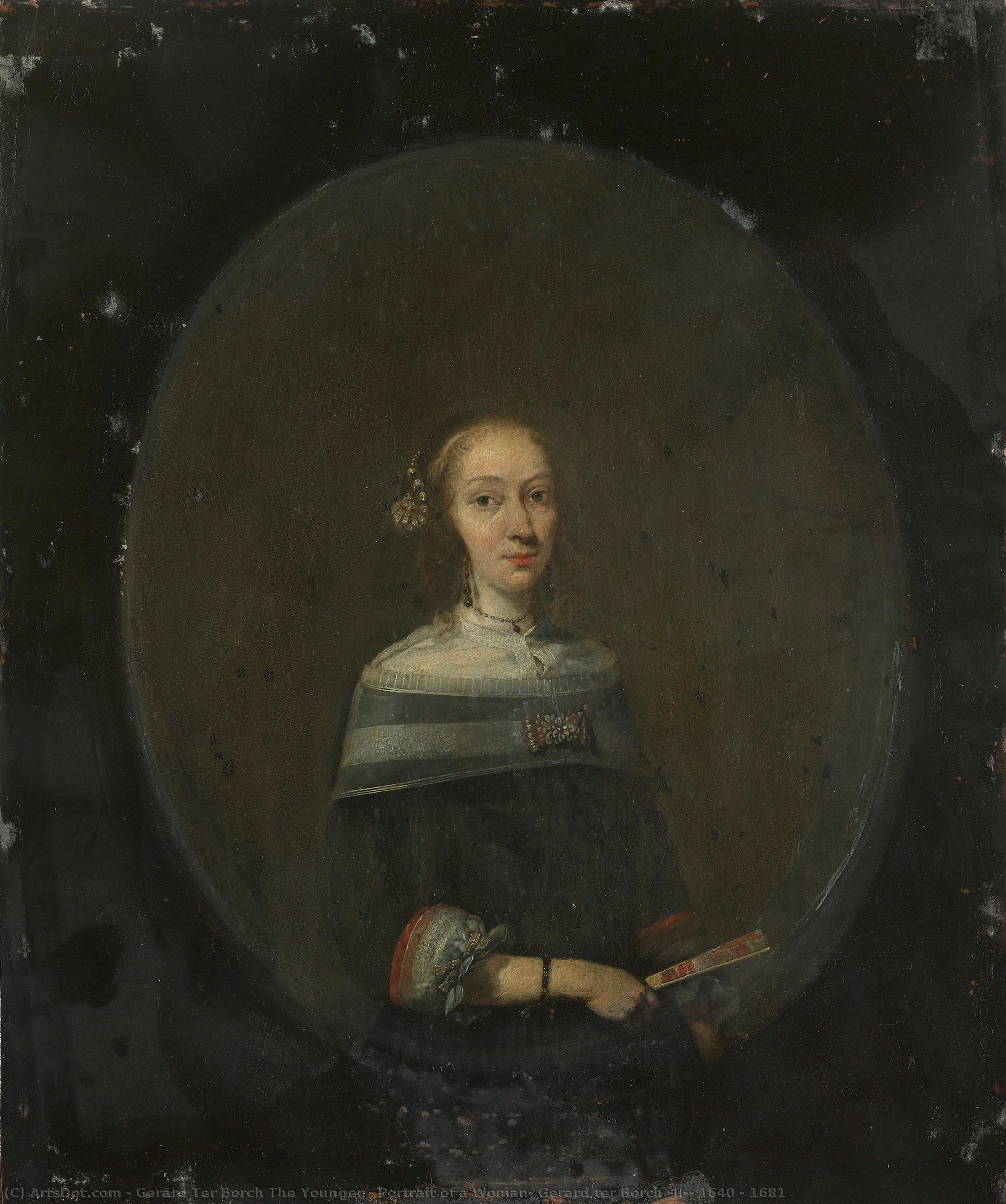 Portrait Of A Woman, Gerard Ter Borch (ii), 1640 - 1681 — Gerard Ter Borch The Younger
