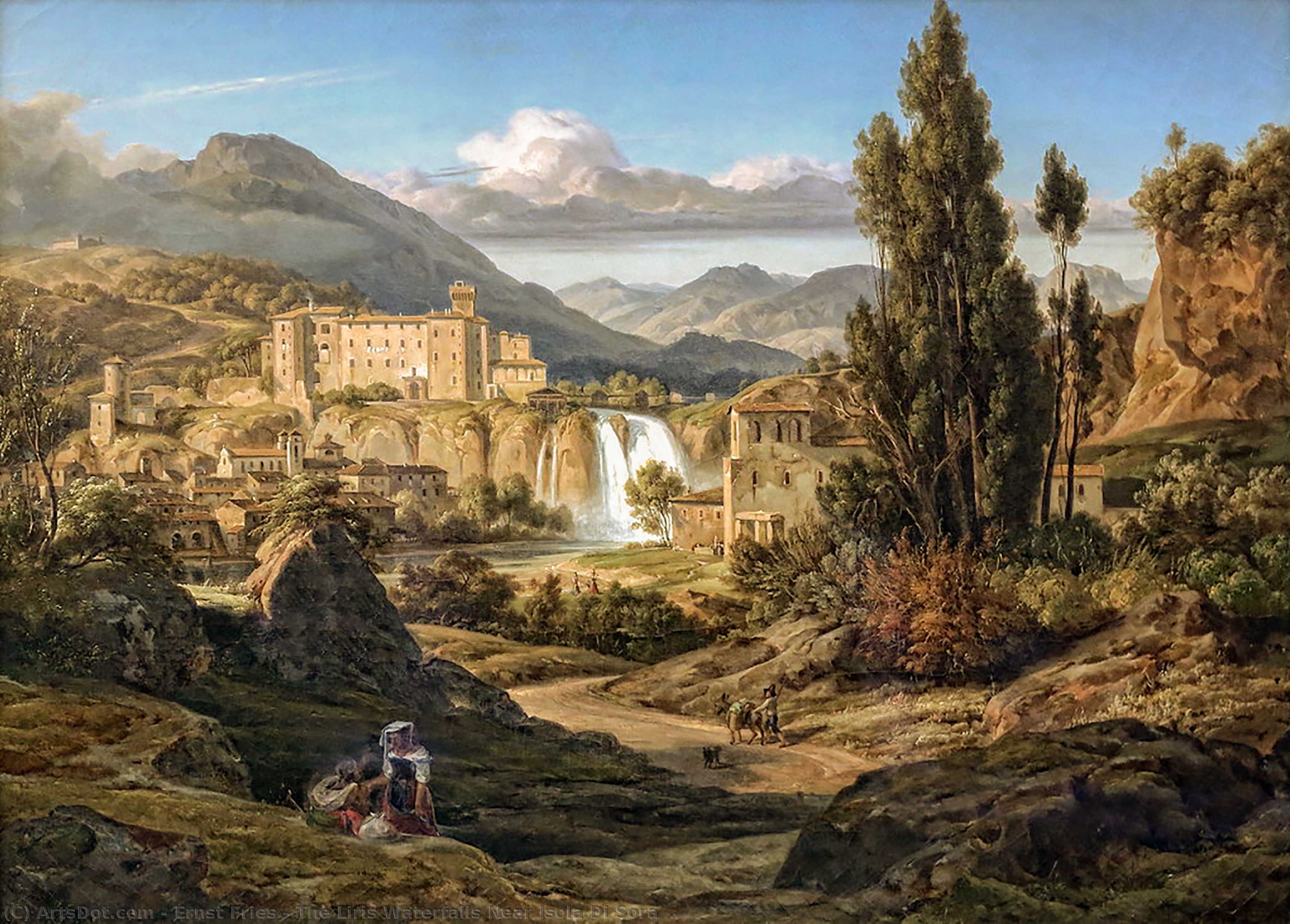 The Liris Waterfalls Near Isola Di Sora — Ernst Fries