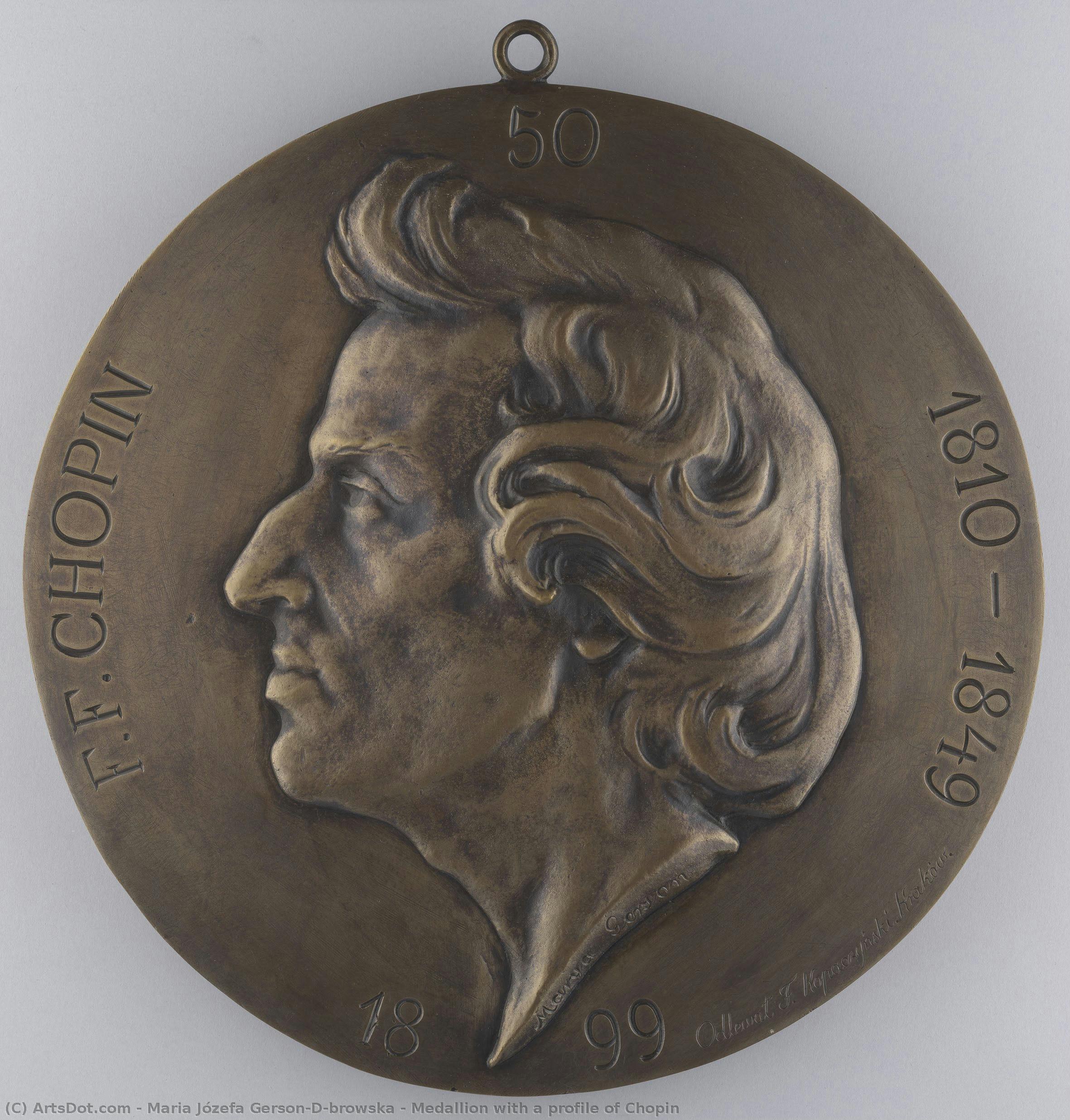 Medallion With A Profile Of Chopin — Maria Józefa Gerson-dąbrowska