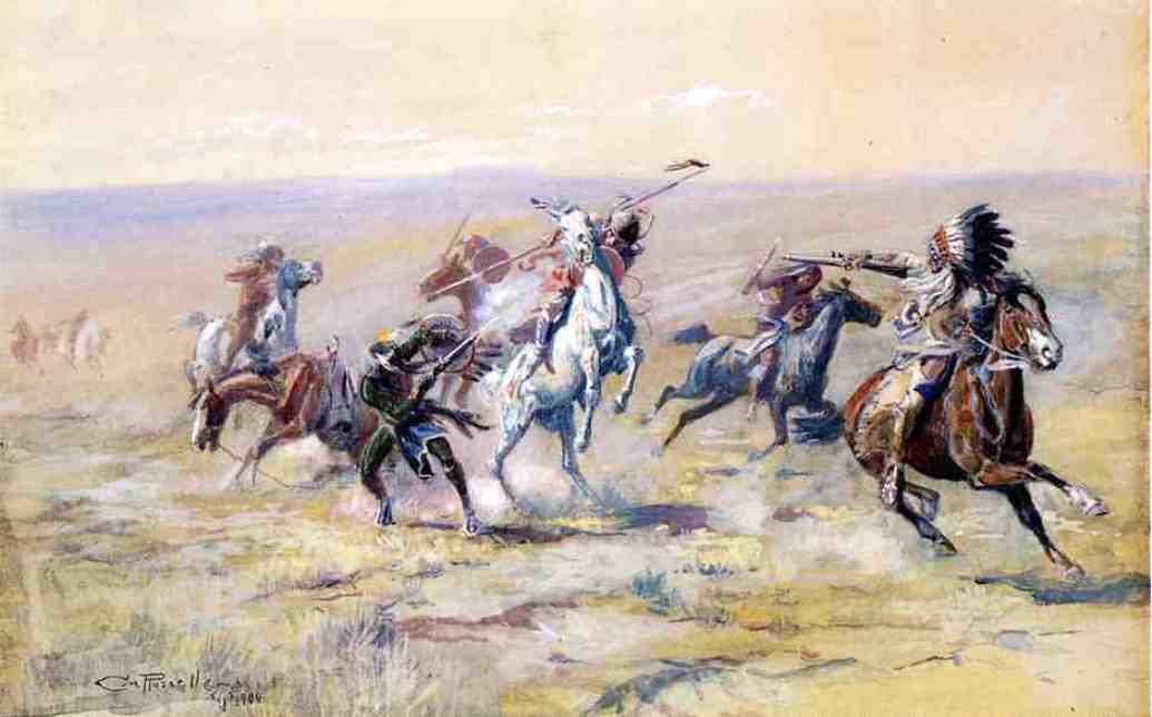 When Sioux And Blackfoot Meet — Charles Marion Russell