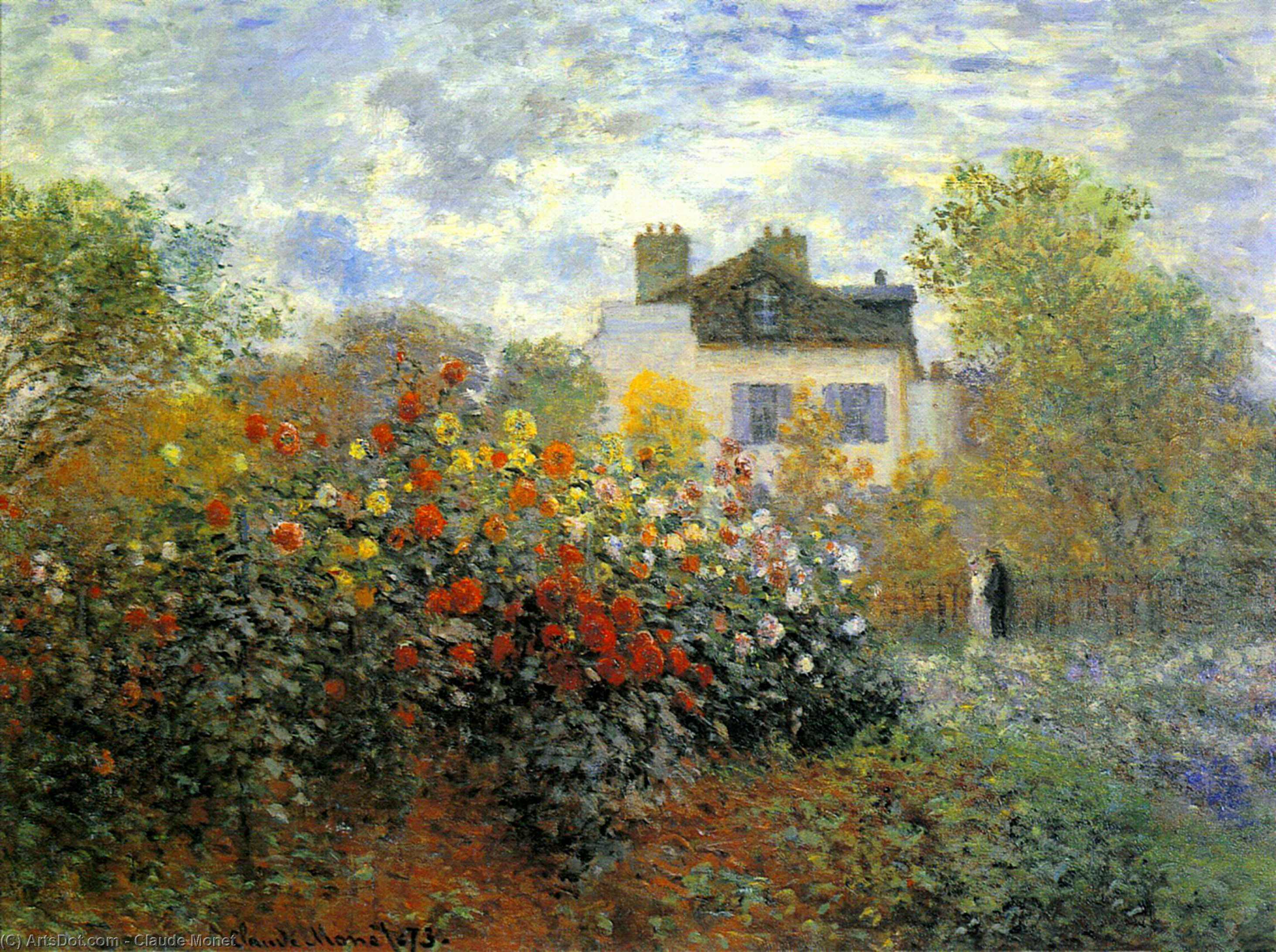 The Garden Of Monet At Argenteuil — Claude Monet
