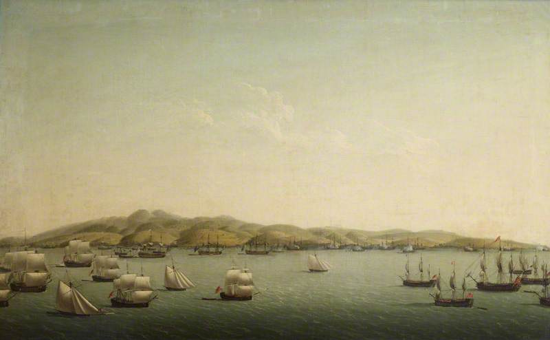 Rodney's Fleet Bombarding Martinique — Dominic Serres