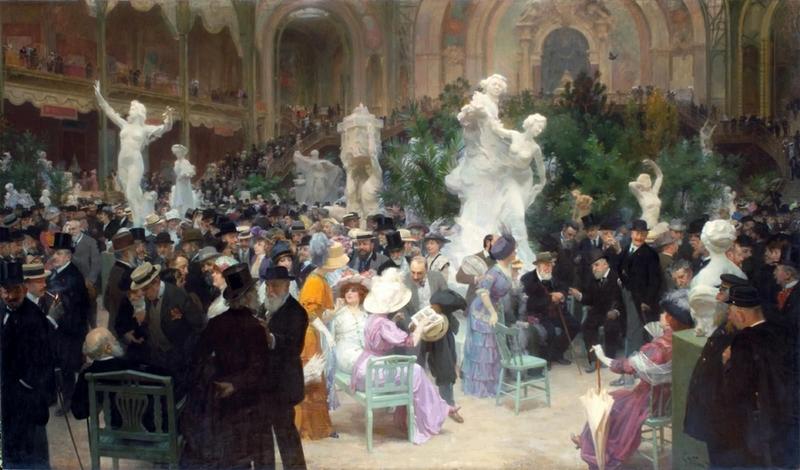 Un Vendredi Au Salon Des Artistes Francais — Jules Alexandre Grun