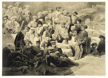 Military Meal In The Ruins At Sioukh — Grigory Grigorievich Gagarin